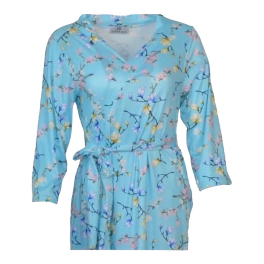 Cherry Blossom Soft Luxurious Women's Robe NWT by Kins and Kay